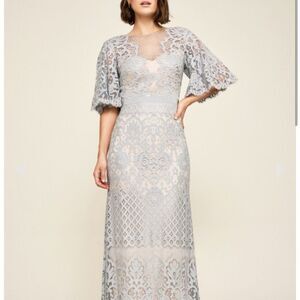 BHLDN x Tadashi Shoji Malian Flutter Sleeve Dress